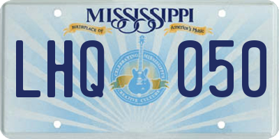 MS license plate LHQ050