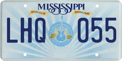 MS license plate LHQ055