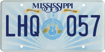 MS license plate LHQ057