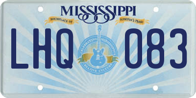 MS license plate LHQ083