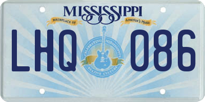 MS license plate LHQ086