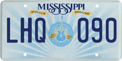 MS license plate LHQ090
