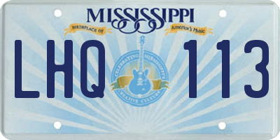 MS license plate LHQ113