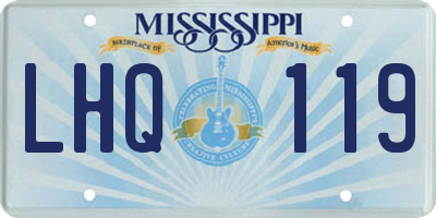 MS license plate LHQ119