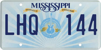 MS license plate LHQ144