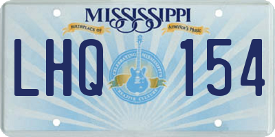 MS license plate LHQ154