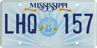 MS license plate LHQ157