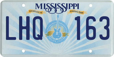 MS license plate LHQ163