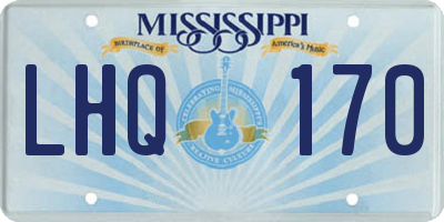 MS license plate LHQ170