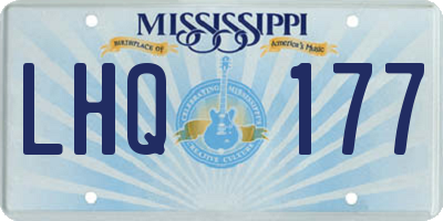 MS license plate LHQ177