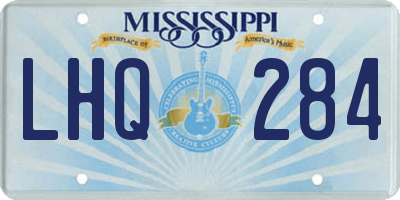 MS license plate LHQ284