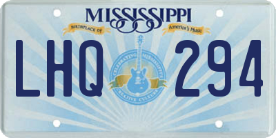 MS license plate LHQ294