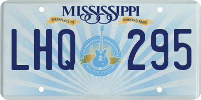 MS license plate LHQ295