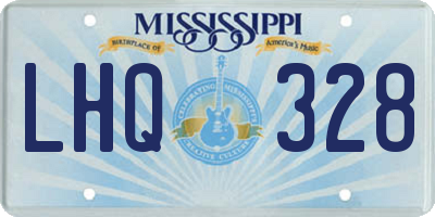MS license plate LHQ328