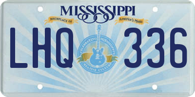 MS license plate LHQ336