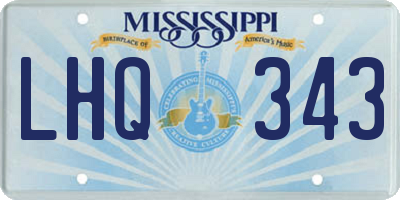 MS license plate LHQ343