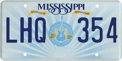 MS license plate LHQ354