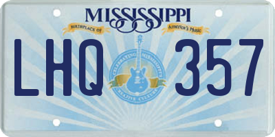 MS license plate LHQ357