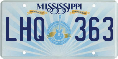 MS license plate LHQ363