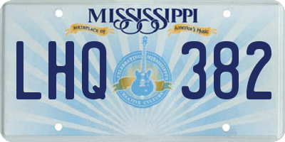 MS license plate LHQ382