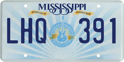 MS license plate LHQ391