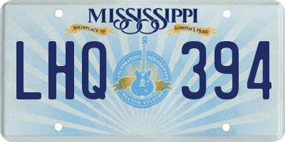 MS license plate LHQ394