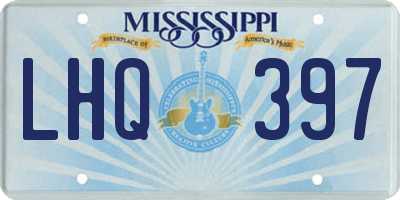 MS license plate LHQ397