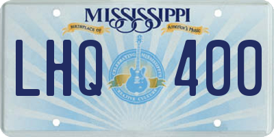 MS license plate LHQ400