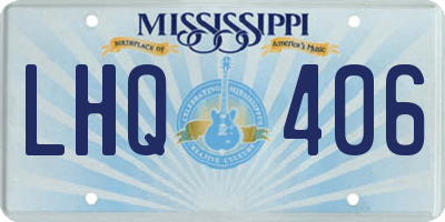 MS license plate LHQ406