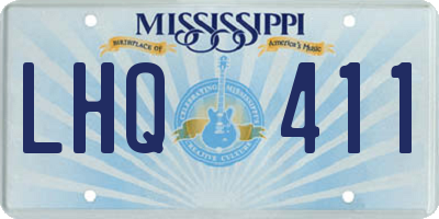MS license plate LHQ411