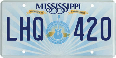 MS license plate LHQ420