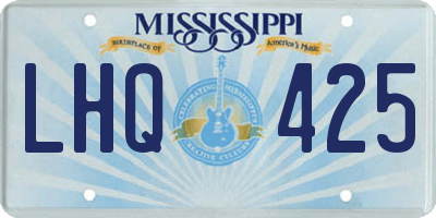 MS license plate LHQ425