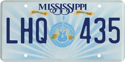 MS license plate LHQ435