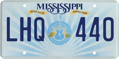 MS license plate LHQ440