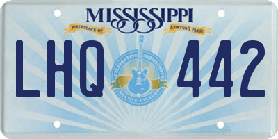 MS license plate LHQ442