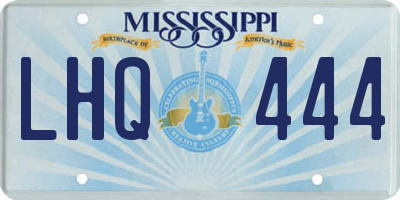 MS license plate LHQ444