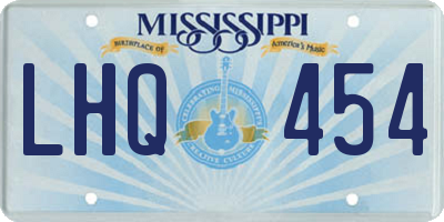 MS license plate LHQ454