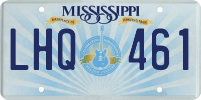 MS license plate LHQ461