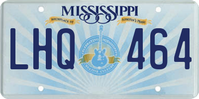MS license plate LHQ464