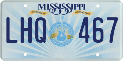MS license plate LHQ467