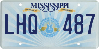 MS license plate LHQ487