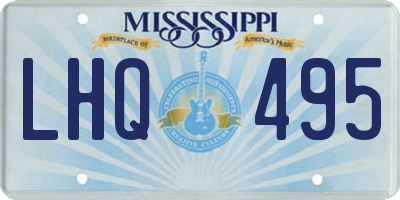 MS license plate LHQ495