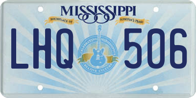 MS license plate LHQ506
