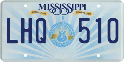 MS license plate LHQ510