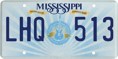 MS license plate LHQ513