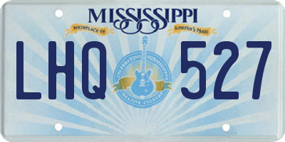 MS license plate LHQ527