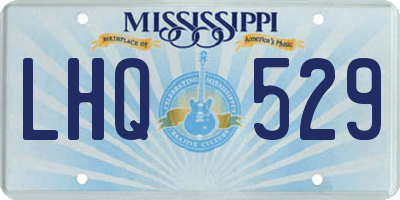 MS license plate LHQ529