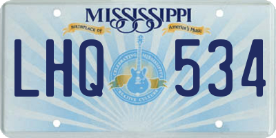 MS license plate LHQ534