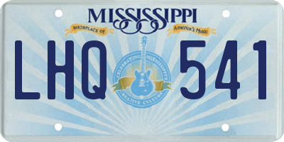 MS license plate LHQ541