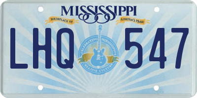 MS license plate LHQ547